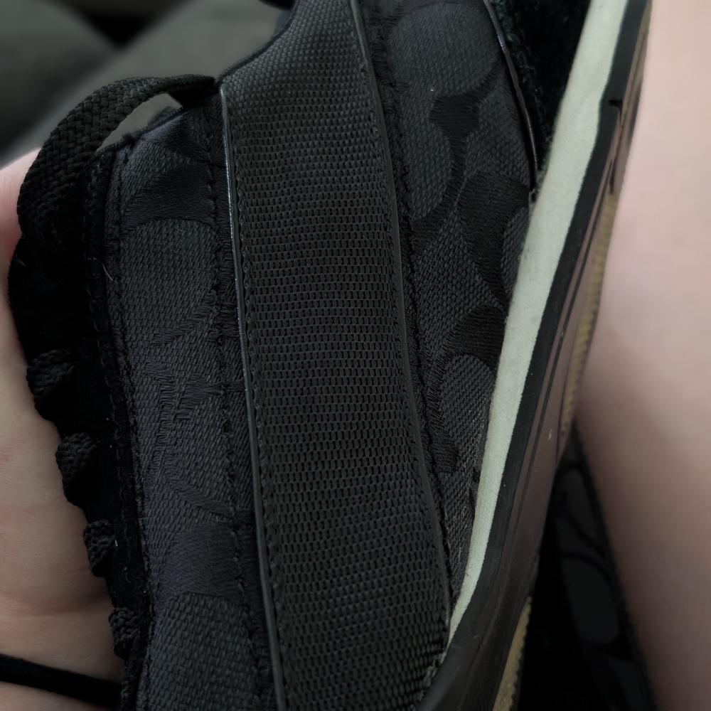 Coach Women's Black and Gray Sneakers - Picture 7 of 8